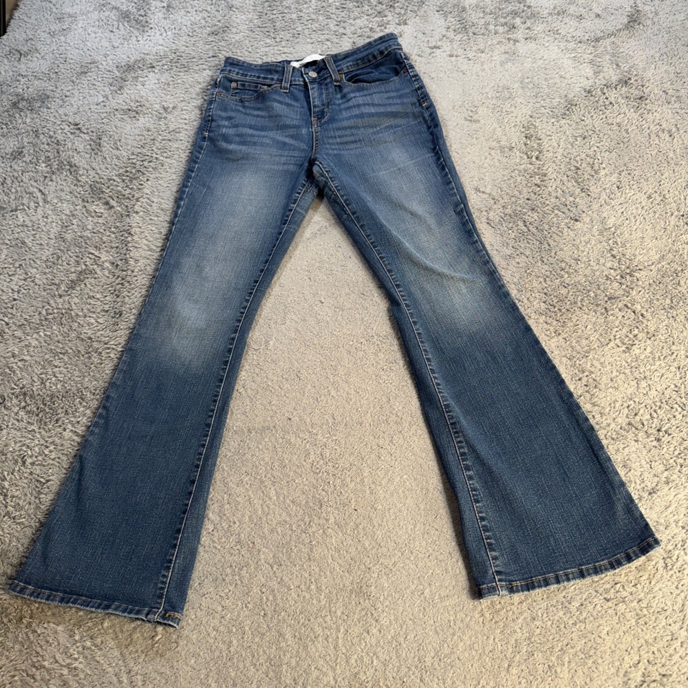 Signature by Levi Strauss Womens Mid Rise Bootcut Jeans 4S Blue Medium Wash